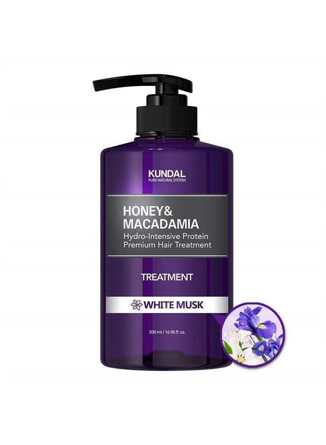 KUNDAL White Musk Honey&Macadamia Hydro-Intensive Protein Premium Nature Hair Treatment 200ml - Image 1