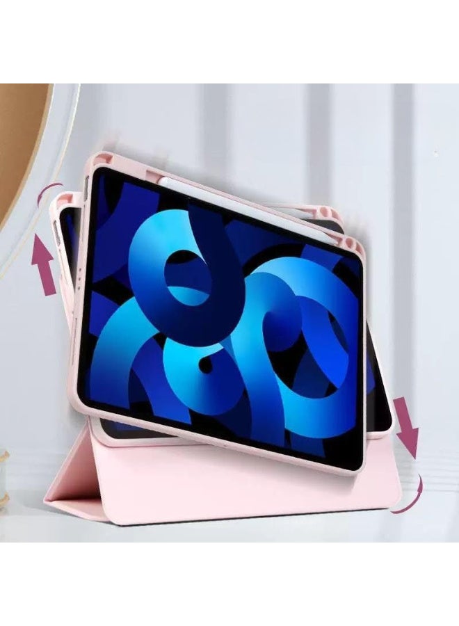 Case for iPad Air 13 inch M2 2024/2025 iPad Pro 12.9 inch (6th/5th/4th/3rd Gen 2022-2018), Removable Magnetic Cover with Apple Pencil Holder, Portrait and Landscape Stand, Auto Wake/Sleep (Pink) - Image 2