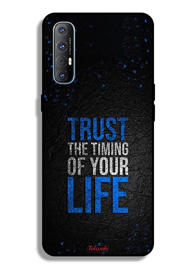 Tolwak - Oppo Reno3 Pro 4G Protective Case Cover Trust The Timing Of Your Life - Image 1