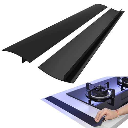 MTROYALDIA Silicone Stove Counter Gap Cover 21", Easy Clean Gap Filler Sealing Spills Between Kitchen Counter, Appliances,Stovetop, Oven, Washing Machine, Washer, Dryer Set of 2 - Image 1