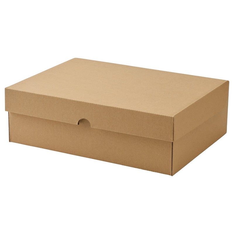 Baitique Recycled Cardboard Storage Box with Lid, 32x23x10 cm - Image 1