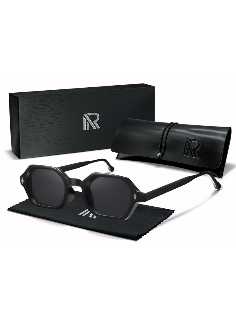 ريتي نظارة شمسية رجالي ونسائي بتصميم عصري وعدسات مستقطبة مع حماية من الأشعة فوق البنفسجية | نظارات موضة أنيقة للقيادة والسفر والرحلات والشاطئ والأنشطة الخارجية | خفيفة الوزن ومريحة - Image 1