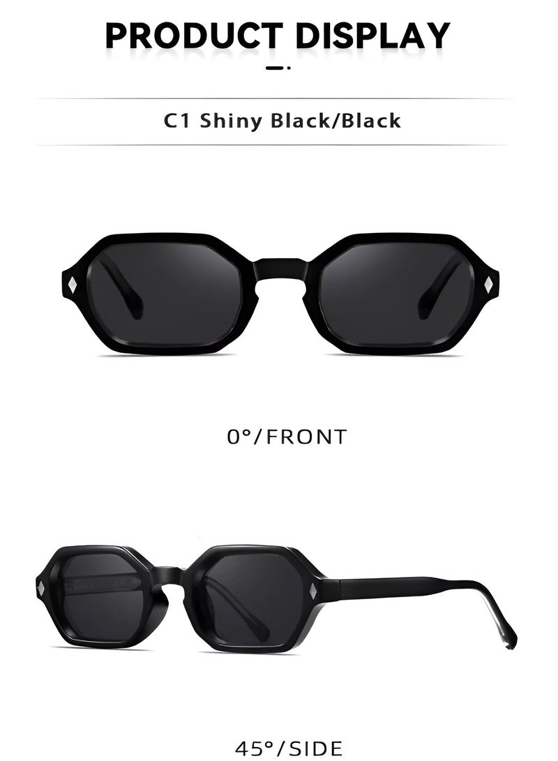 ريتي نظارة شمسية رجالي ونسائي بتصميم عصري وعدسات مستقطبة مع حماية من الأشعة فوق البنفسجية | نظارات موضة أنيقة للقيادة والسفر والرحلات والشاطئ والأنشطة الخارجية | خفيفة الوزن ومريحة - Image 4