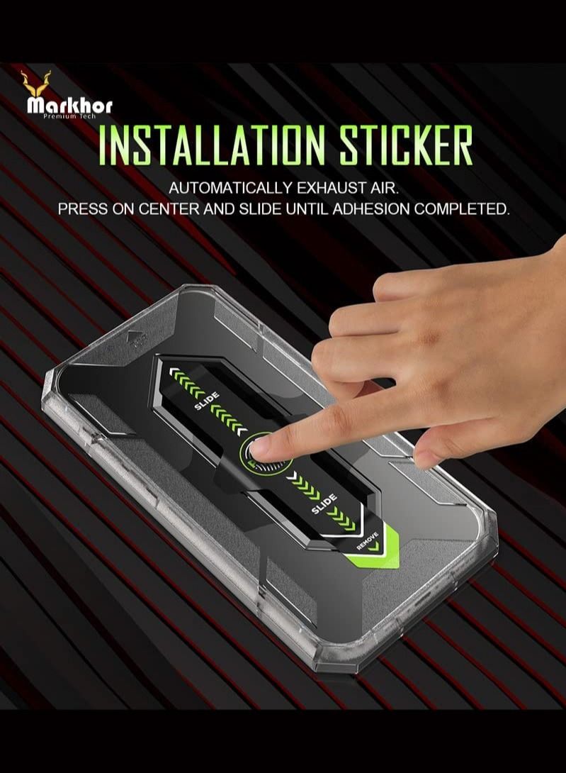 Markhor Tempered Glass Screen Protector With Auto Alignment Easy Installation For Apple iPhone 14 Clear - Image 4