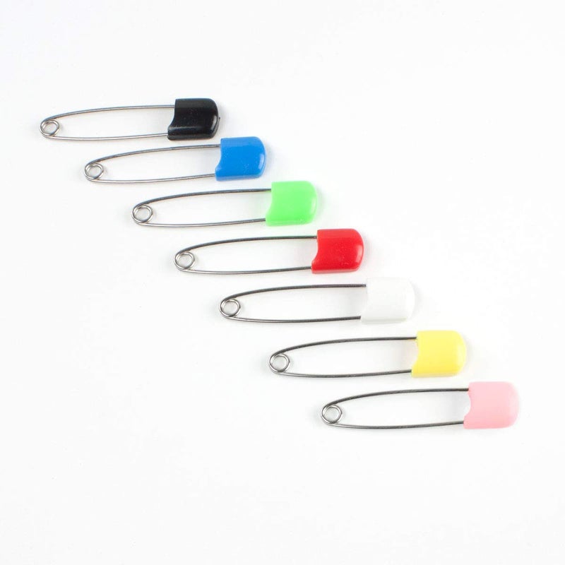 OsoCozy Diaper Pins - {Red} - Sturdy, Stainless Steel Diaper Pins with Safe Locking Closures - Use for Special Events, Crafts or Colorful Laundry Pins , 2.875 Inch x 0.25 Inch x 0.5 Inch - Image 3