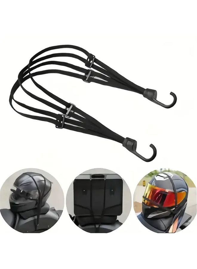 2pcs 90cm Heavy Duty Motorcycle Scooter Luggage Straps 4 in 1 Locking Hooks - Image 3
