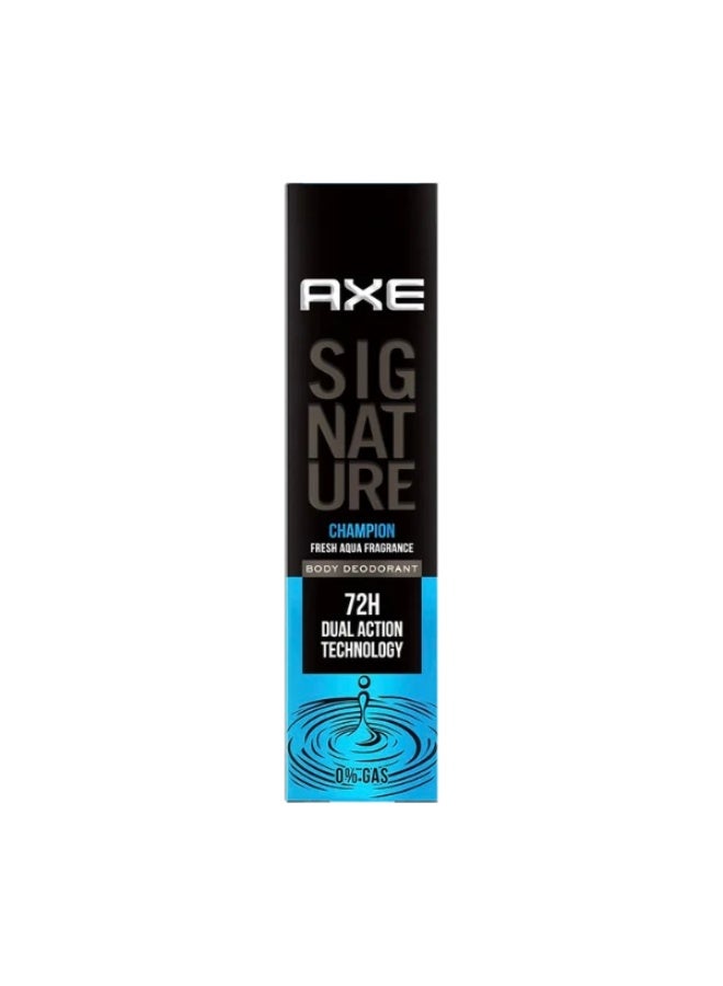 Axe Champion Fresh Aqua Fragrance Body Deodorant 72H Dual Action Technology 122ml - Image 2