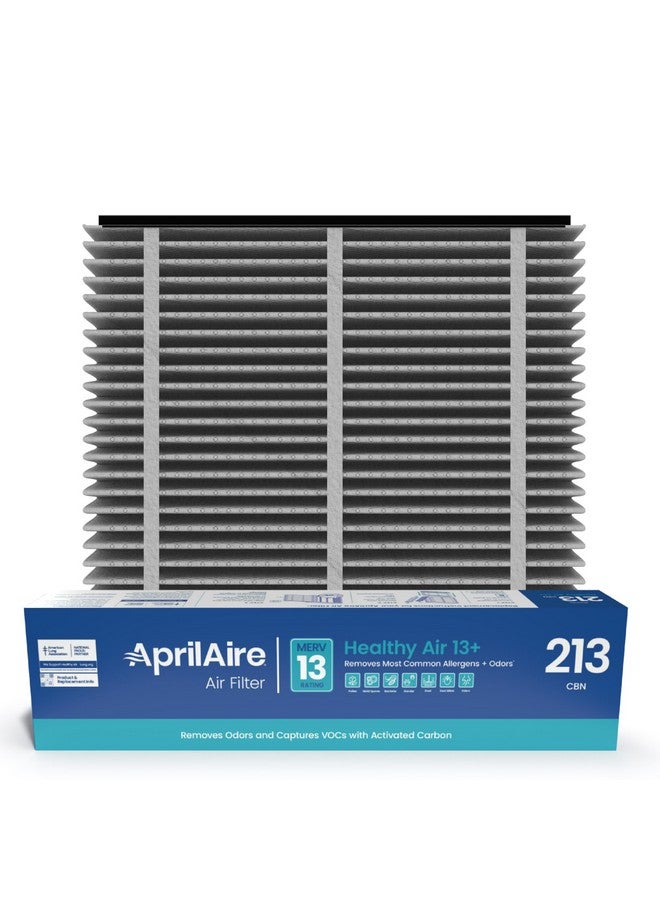 Aprilaire AprilAire 213CBN Replacement Filter for AprilAire Whole House Air Purifiers - MERV 13 with Carbon, Healthy Home Allergy + Odor Reduction, 20x25x4 Air Filter (Pack of 1) - Image 1
