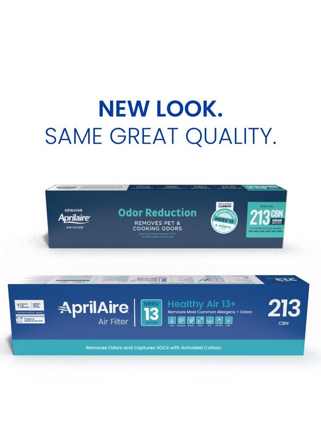 Aprilaire AprilAire 213CBN Replacement Filter for AprilAire Whole House Air Purifiers - MERV 13 with Carbon, Healthy Home Allergy + Odor Reduction, 20x25x4 Air Filter (Pack of 1) - Image 2