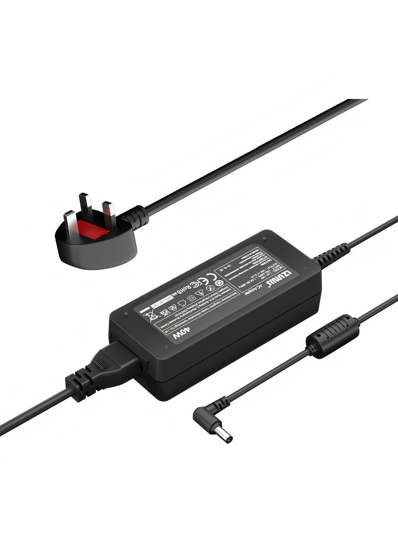 Apluynm 19V 2.1A AC Adapter for LG Monitors 40W Power Supply Compatible with Select LG 19-32 Inch LED LCD Displays Replacement Power Cord for Ultrawide Monitor Models - Image 2