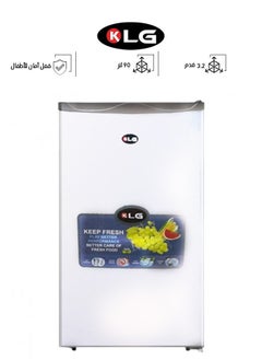 KLG ثلاجة باب واحد - 3.2 قدم - 90 لتر - استيل - أبيض - KLG-DR100-W  - Image 1