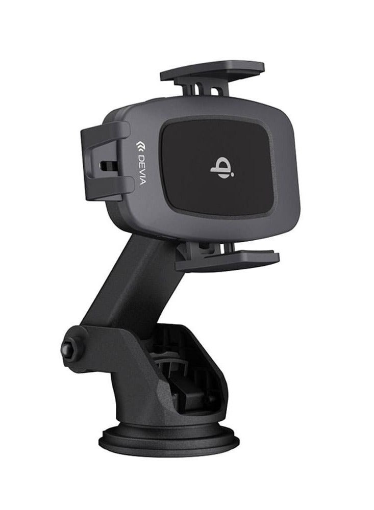 DEVIA EA195 Navigation Magnetic Wireless Charger Car Mount - Black - Image 2