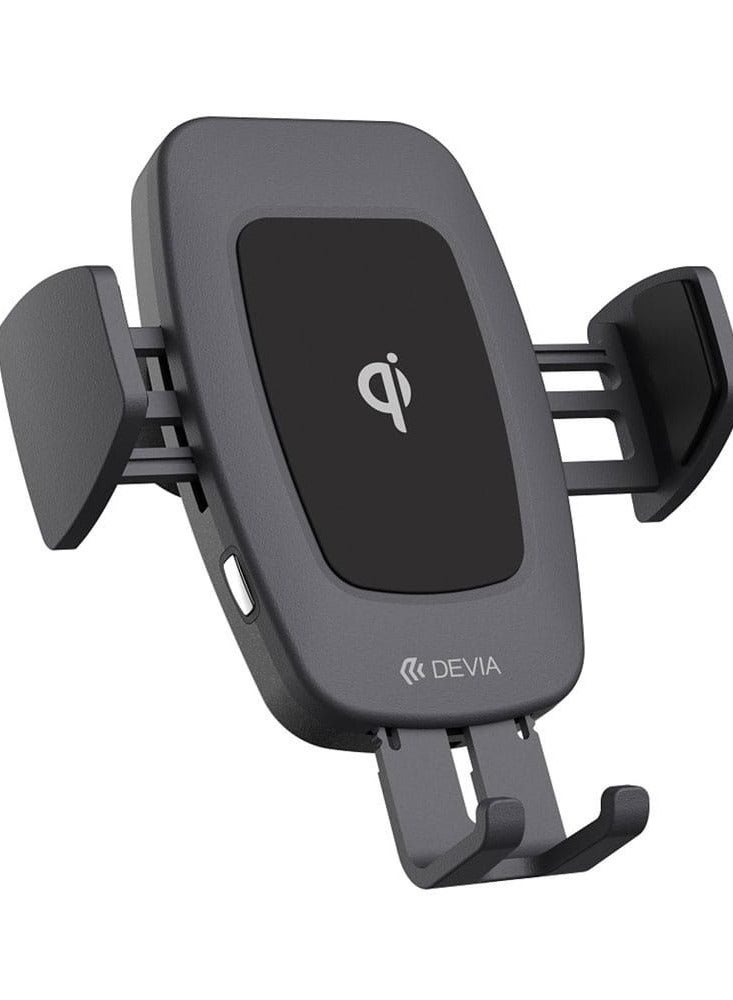 DEVIA EA195 Navigation Magnetic Wireless Charger Car Mount - Black - Image 4