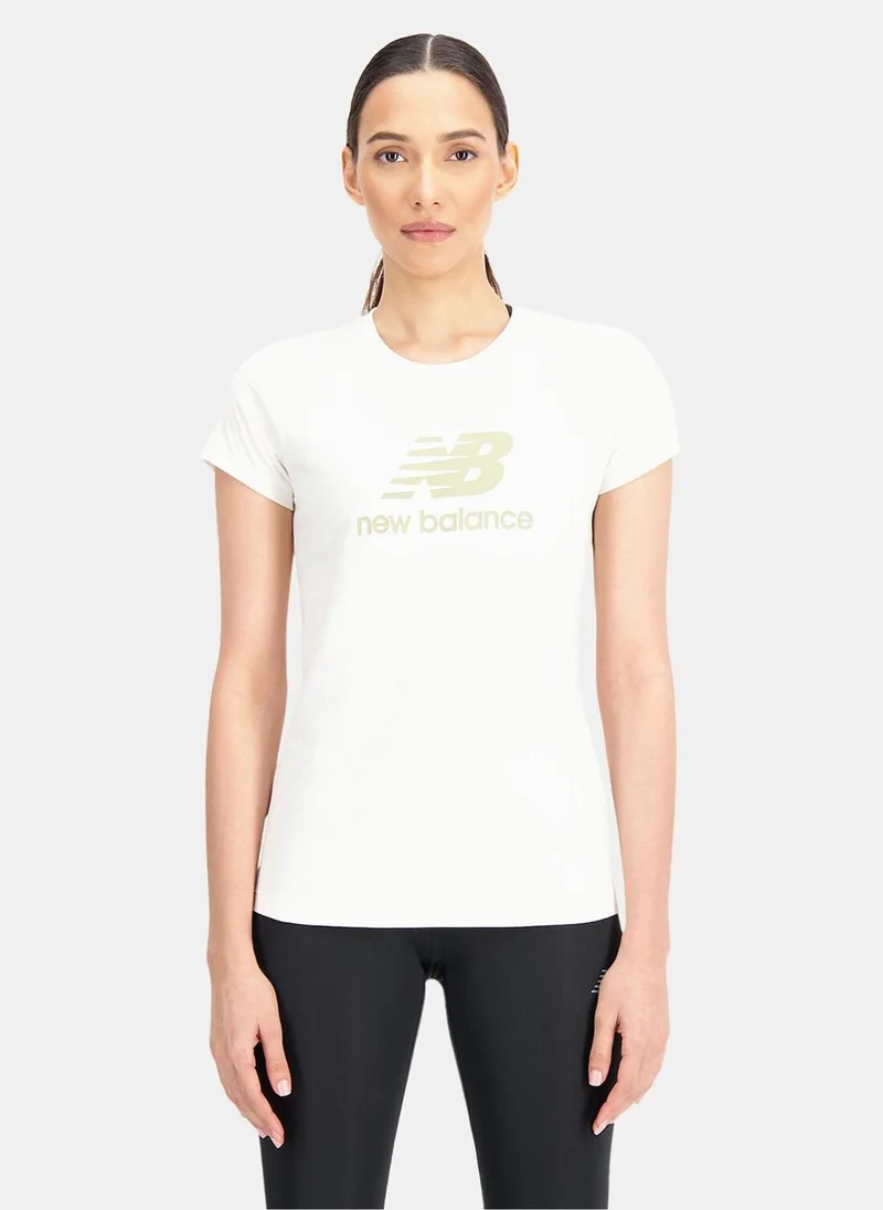 New Balance Women's Essentials Stacked Logo T-Shirt