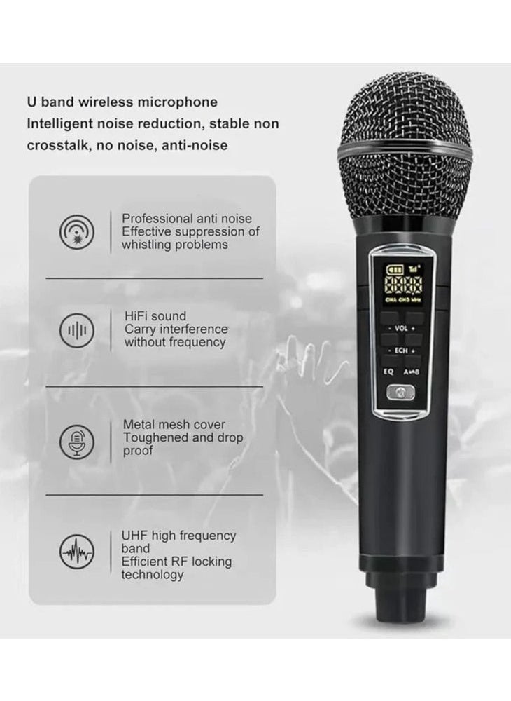 Smartberry - Karaoke Bluetooth Speaker 2-Mic Suitcase Design SW01, Portable Karaoke Machine with Bluetooth Connectivity, Dual Microphones, LED Lights, Perfect for Home, Parties, and Outdoor Events - Image 1