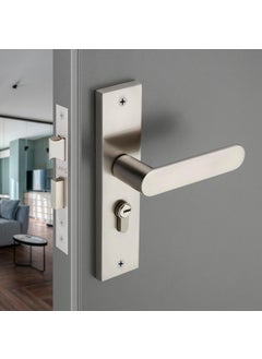 LAPO Door Lock for Main Door Mortise Door Lock for Home Door Lock Handle Set for Bedroom Mortise Handle Set with 3 Brass Keys Satin Matt Finish 3 Years Warranty RO180CY