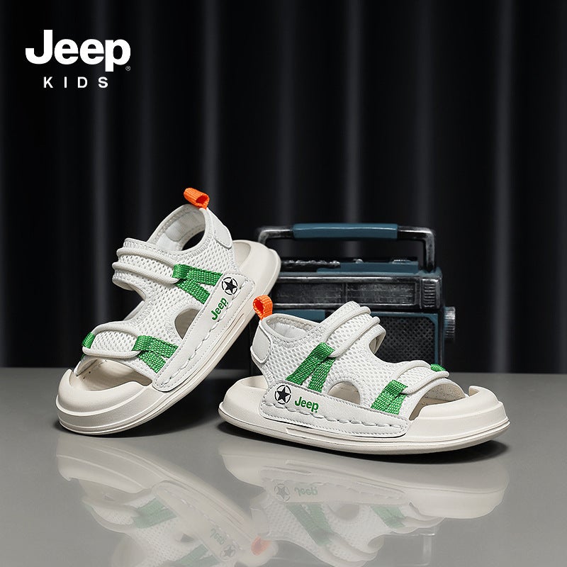 Jeep Children'S Sandals 2024 Boys Beach Shoes Non-Slip Soft Sole Comfortable All-Match Lightweight Women'S Shoes - Image 3