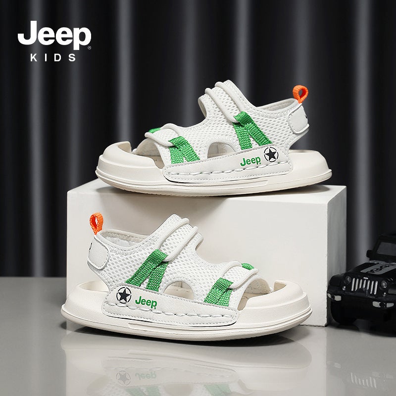 Jeep Children'S Sandals 2024 Boys Beach Shoes Non-Slip Soft Sole Comfortable All-Match Lightweight Women'S Shoes - Image 1