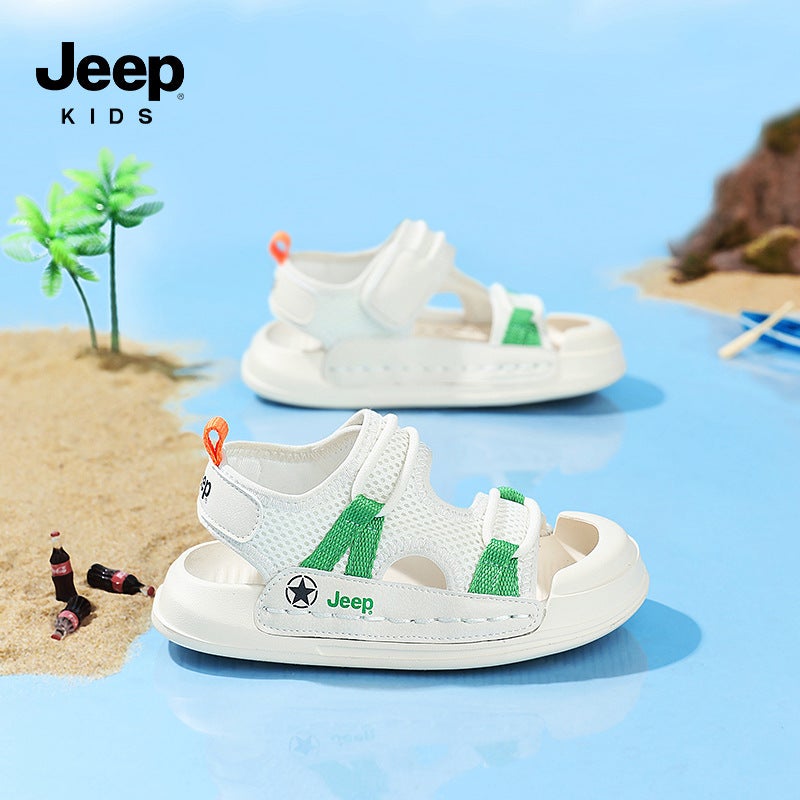 Jeep Children'S Sandals 2024 Boys Beach Shoes Non-Slip Soft Sole Comfortable All-Match Lightweight Women'S Shoes - Image 2