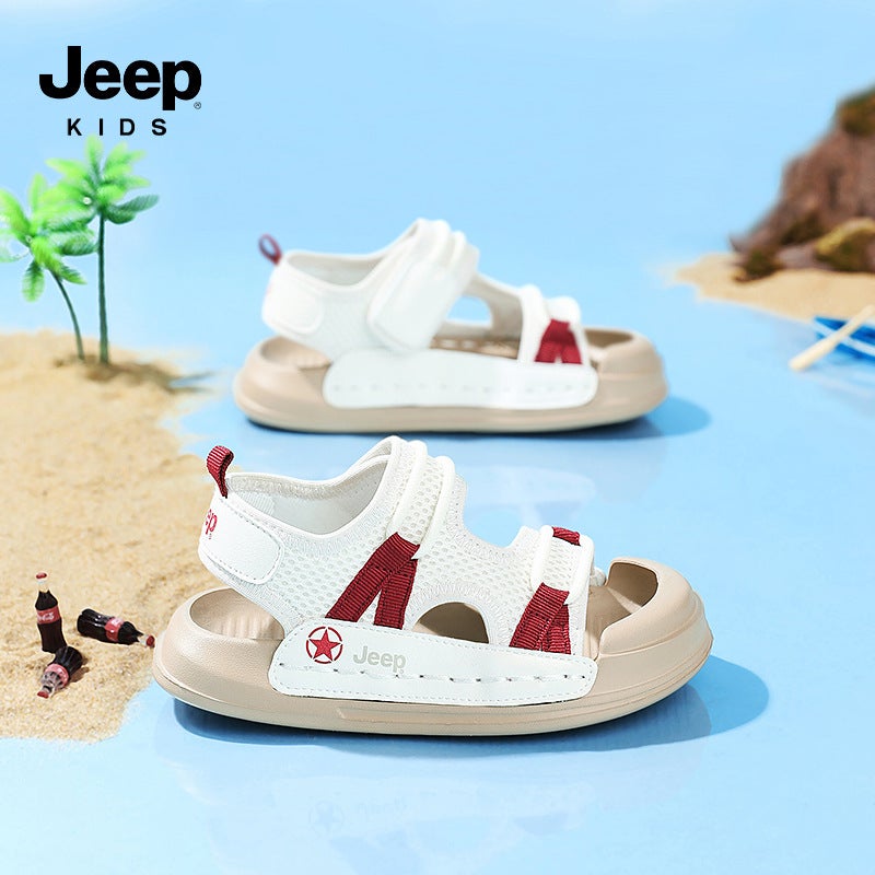 Jeep Children'S Sandals 2024 Boys Beach Shoes Non-Slip Soft Sole Comfortable All-Match Lightweight Women'S Shoes - Image 5