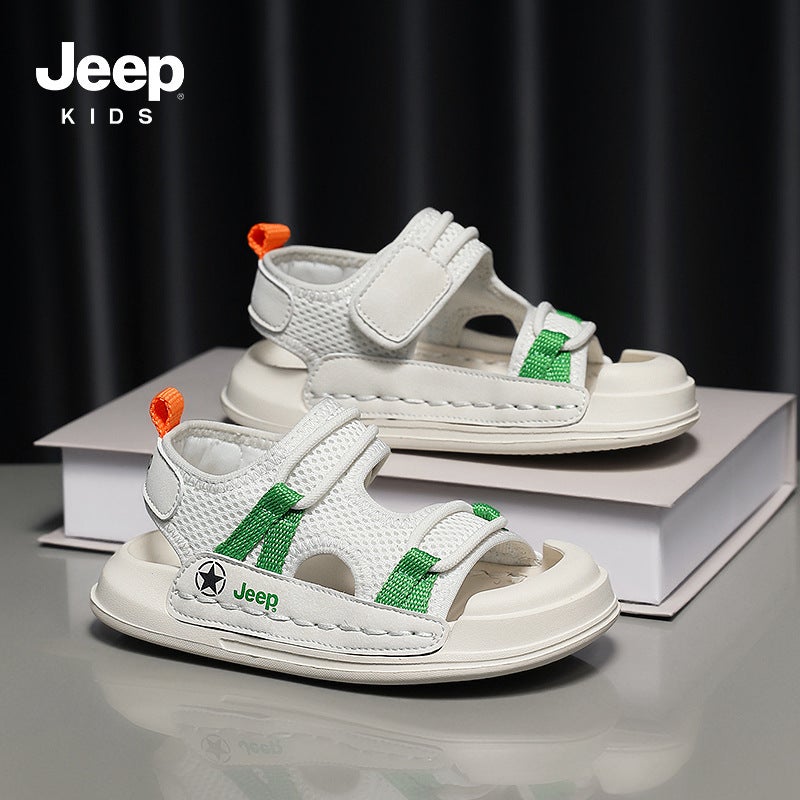 Jeep Children'S Sandals 2024 Boys Beach Shoes Non-Slip Soft Sole Comfortable All-Match Lightweight Women'S Shoes - Image 4