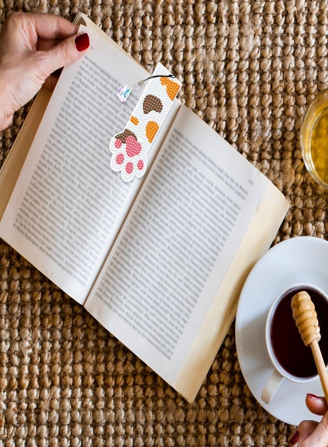 مجموعة من 6 قطع من فواصل الكتب الفنية، تتضمن فواصل كتب على شكل مخالب قطة، مع أدوات وملحقات، مناسبة للبالغين. - Image 2