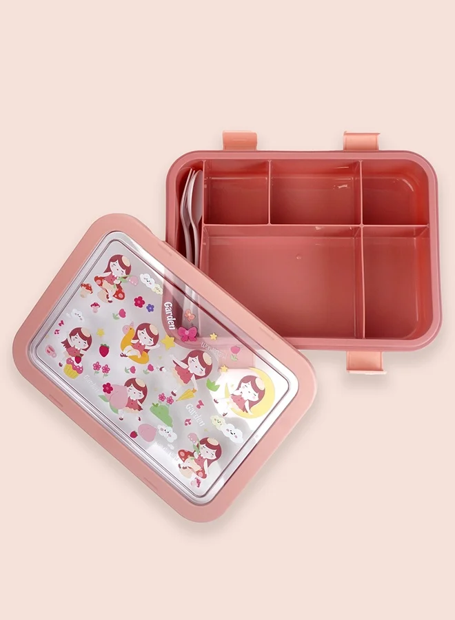 LITTLE SURPRISE BOX Little Surprise Box,5Sections Peach Fairy Lunch Box For Kids