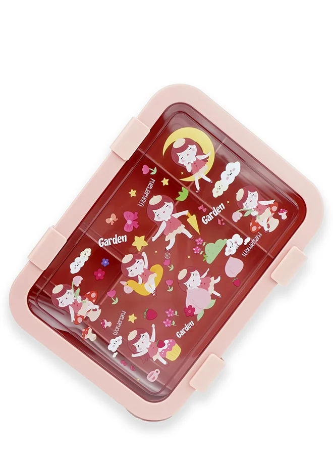 LITTLE SURPRISE BOX Little Surprise Box,5Sections Peach Fairy Lunch Box For Kids