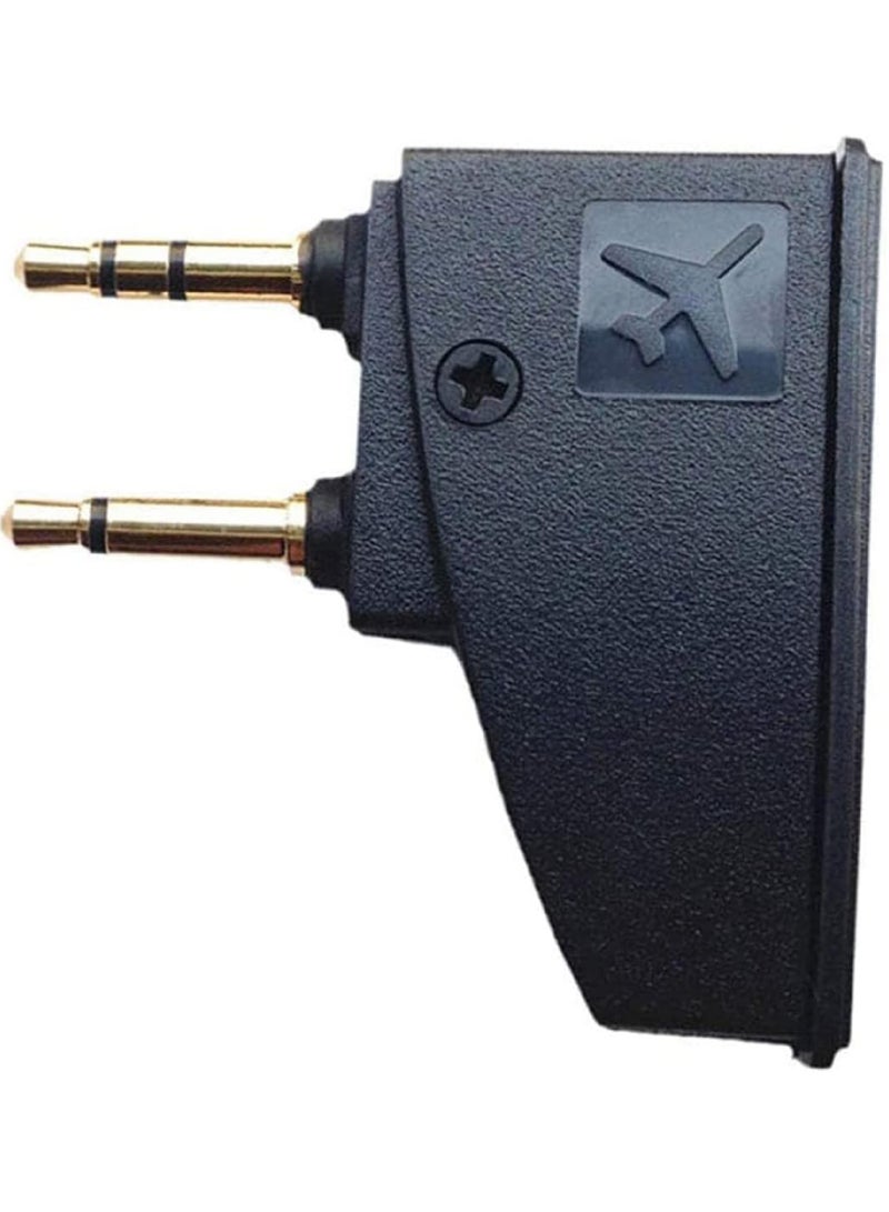 Rock Pow QC15 Airplane Headphone Adapter Compatible with Bose 700 QuietComfort 2 QC3 QC45 QC35 QC35ii QC15 QC25 QC20 NC700 SoundLink SoundLinkII AE2 AE2i AE2W and More Headphones Golden Plated 3.5mm Jack  - Image 1