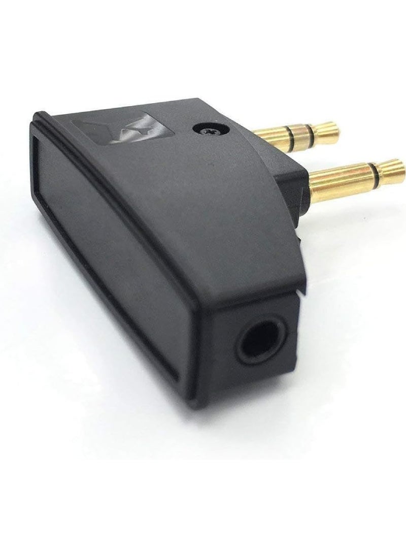 Rock Pow QC15 Airplane Headphone Adapter Compatible with Bose 700 QuietComfort 2 QC3 QC45 QC35 QC35ii QC15 QC25 QC20 NC700 SoundLink SoundLinkII AE2 AE2i AE2W and More Headphones Golden Plated 3.5mm Jack  - Image 3