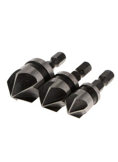 BOLT Bolt Metal 14inch Hex 12 16 19 mm Countersink Power Drill Bit Bore Set for Wood Set of 3  - Image 2