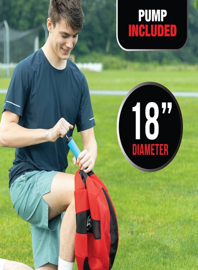 Wicked Big Sports oversized volleyball, soft fabric cover, includes pump and needle, ages 8+, red - Image 5