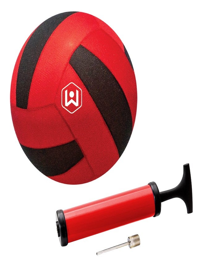 Wicked Big Sports oversized volleyball, soft fabric cover, includes pump and needle, ages 8+, red - Image 1