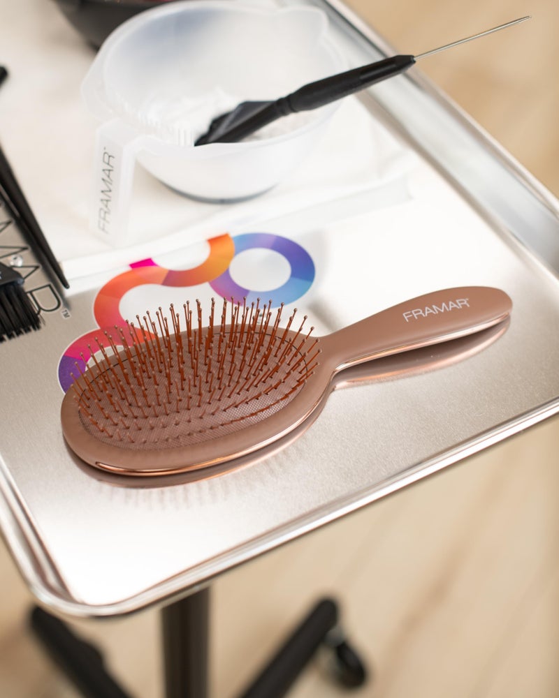 FRAMAR Chocolate Hair Brush Detangler â€“ Wet Hair Brushes For Women, Womens Hair Brush, Hair Accessories, Hairbrush For Women, Cepillos Para Cabello, Reduces Breakage â€“ Detangle Brush - Image 2