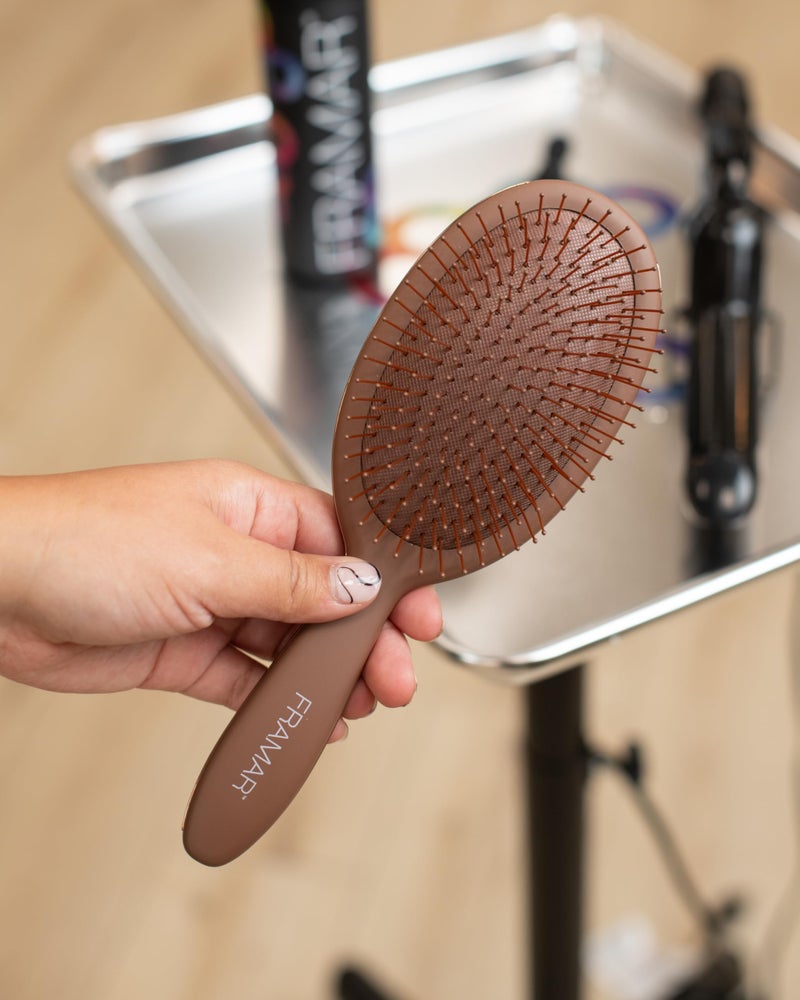 FRAMAR Chocolate Hair Brush Detangler â€“ Wet Hair Brushes For Women, Womens Hair Brush, Hair Accessories, Hairbrush For Women, Cepillos Para Cabello, Reduces Breakage â€“ Detangle Brush - Image 5