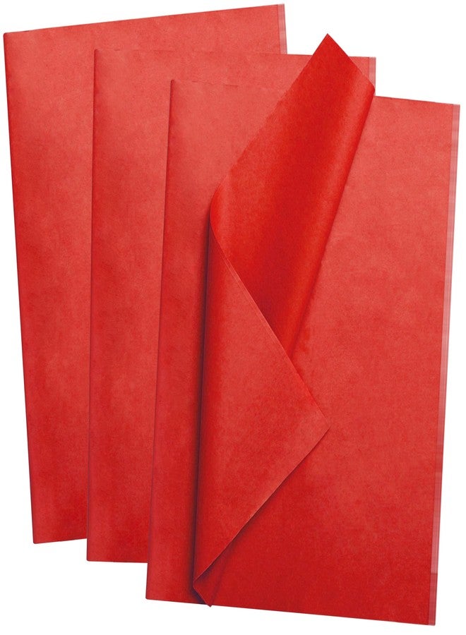 Bobobag 125 Sheets Red Tissue Paper,20"X14" Tissue Paper for Gift Bags,Christmas Weddings Birthday Showers Arts Craft Party Favor Decoration - Image 1