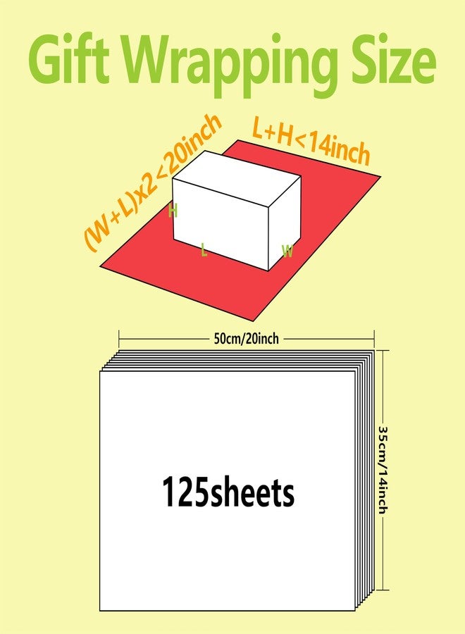 Bobobag 125 Sheets Red Tissue Paper,20"X14" Tissue Paper for Gift Bags,Christmas Weddings Birthday Showers Arts Craft Party Favor Decoration - Image 2