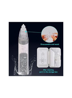 Generic Nasal Aspirator,  Baby Nasal Aspirator Electric Nose Suction Nose Cleaner with 3 Silicone Tips & Suction Strengths Built-in Flashlight and Music  - Image 3