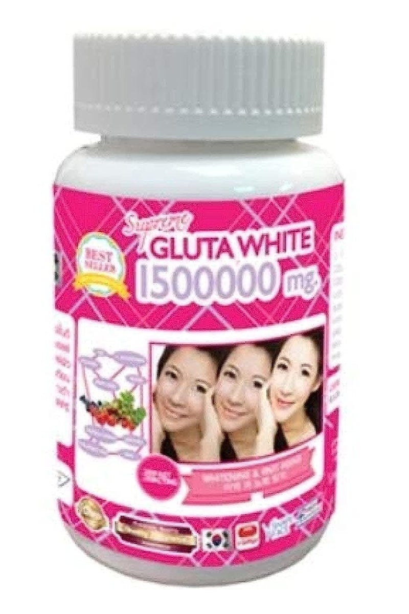 Gluta White White 1500000 Mg Glutathione Skin Brightening 30 Caps