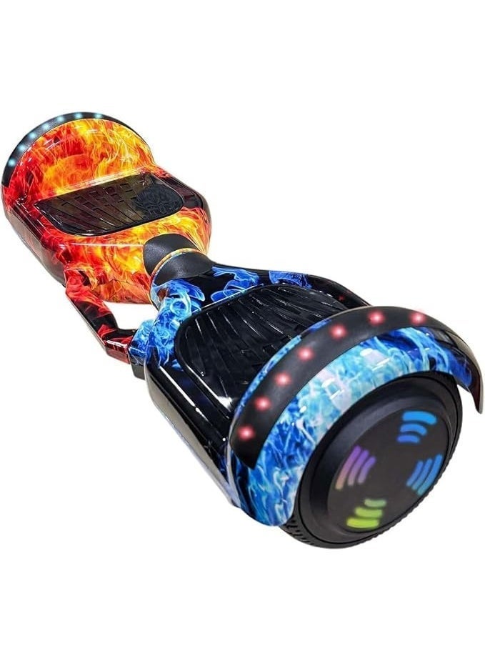 Smart Self Balancing Hoverboard Scooter | 250W Motor with 5 to 12 KM H Speed and 8 to 15 KM Range | Bluetooth Speaker and LED Light Wheels | Heavy Duty Aluminum Frame 100KG Capacity Multicolor - Image 5