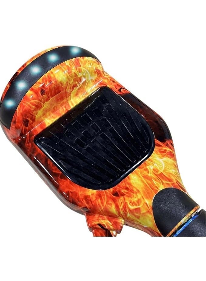 Smart Self Balancing Hoverboard Scooter | 250W Motor with 5 to 12 KM H Speed and 8 to 15 KM Range | Bluetooth Speaker and LED Light Wheels | Heavy Duty Aluminum Frame 100KG Capacity Multicolor - Image 4