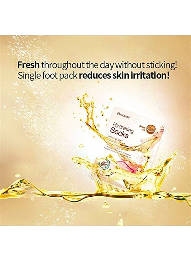 Epielle - Hydrating Foot Masks (Socks 6pk) for foot cracked and dry heel to toe and callus Spa Masks - Shea butter + Jojoba Oil + Vitamin E Moisturize, Mothers Day GIfts - Image 1