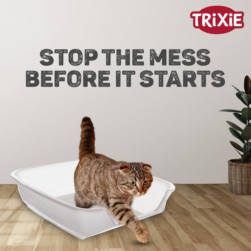 Trixie Junior Nuno Cat Litter Tray, Recycled, Plastic, 28 × 9 × 36 cm, Small Animal Home Ensures Ease of Cleaning and Hygiene Maintenance (Color May Vary) - Image 3