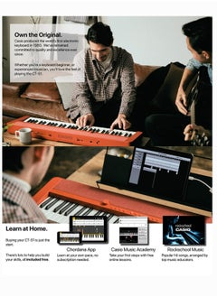CASIO CT-S1RD Digital Musical Keyboard, Piano Style With Power Adaptor  - Image 5
