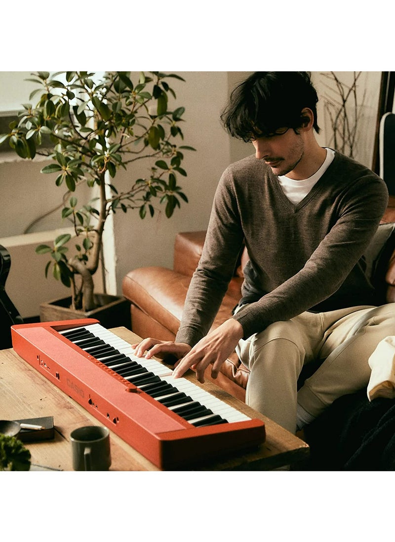 CASIO - CT-S1RD Digital Musical Keyboard, Piano Style With Power Adaptor - Image 1