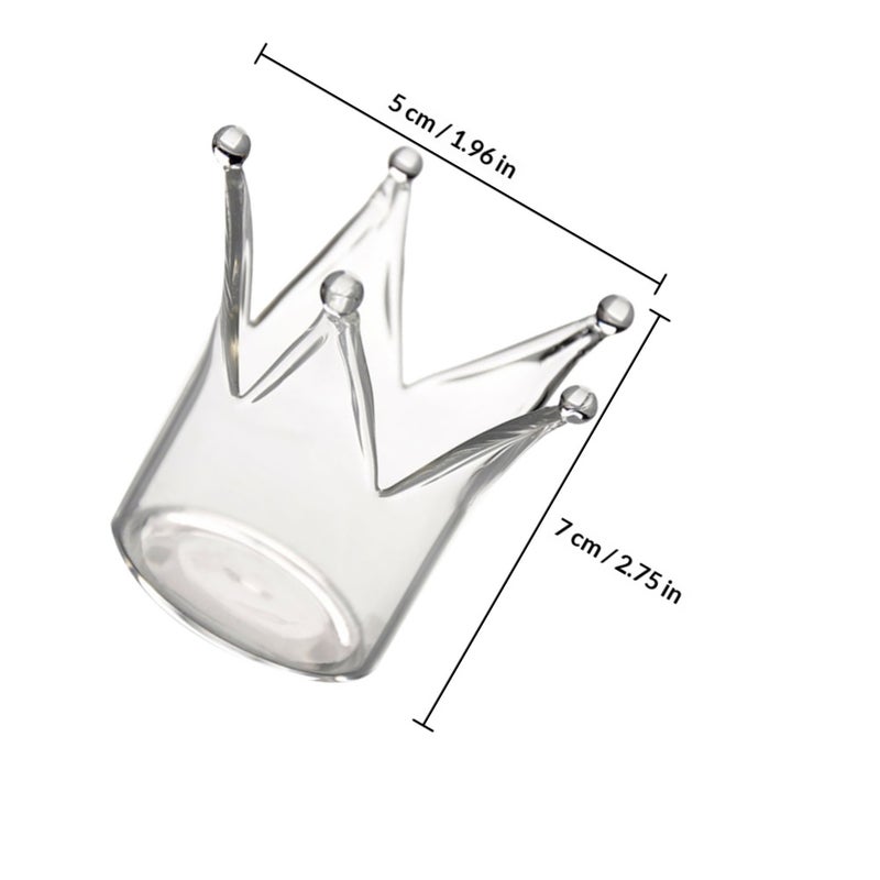 1pc Shaped Candlestick Glass Candle Holder Home Decoration - Image 2