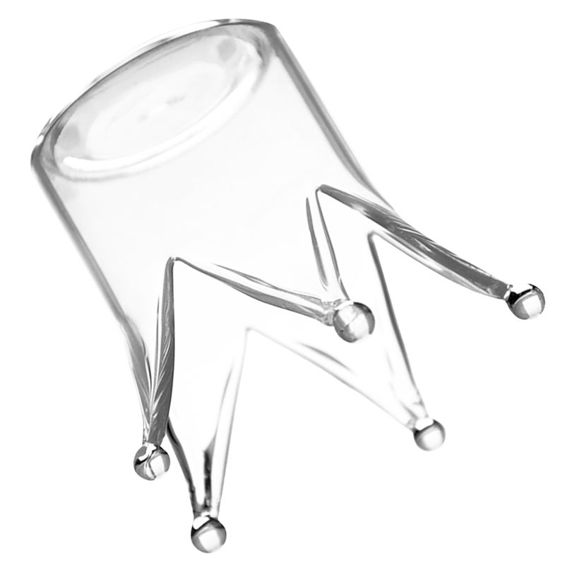 1pc Shaped Candlestick Glass Candle Holder Home Decoration - Image 4
