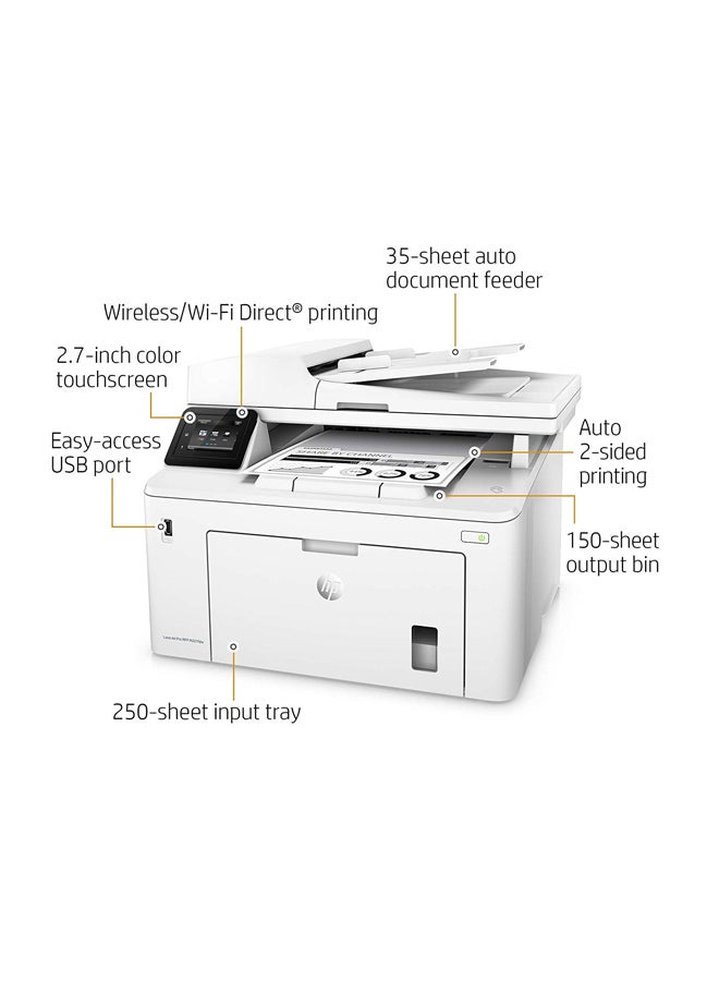 HP Printer Laserjet Pro M227Fdw 15.9x16x12.3inch White - Image 3