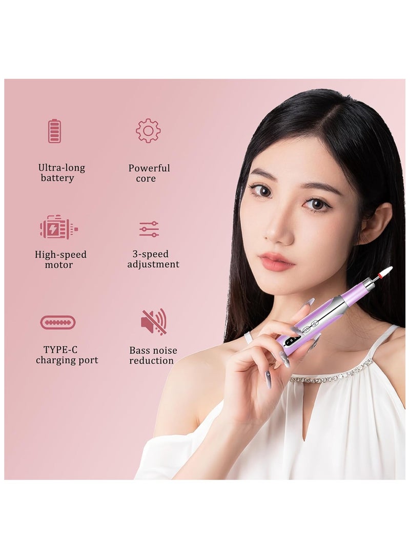 general Electric Nail File Set Cordless Electric Nail Drill with 12 Bits Portable 3 Speeds Nail Drill Machine for Acrylic Gel Nails Thick Nail Toenail Cuticle - Image 2