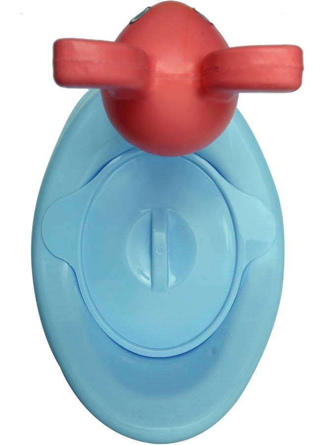 ESQUBE Esqube Baby Potty Seat with Rabbit Toy, Light Blue  - Image 3